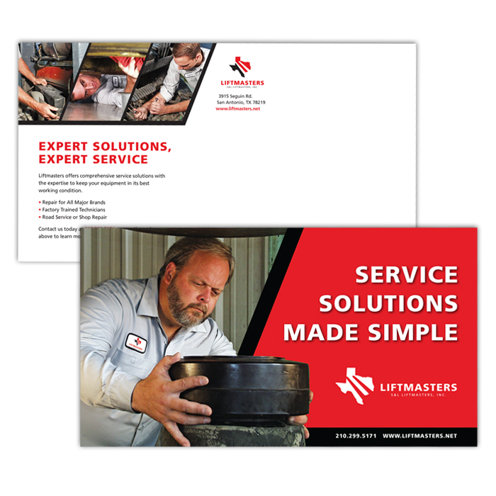 liftmasters forklift service postcard