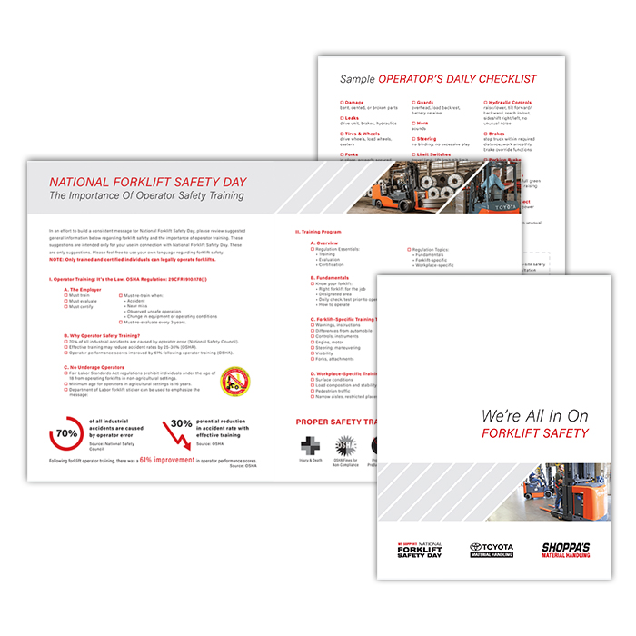 shoppas National Forklift Safety Day brochure