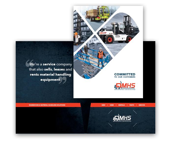 Material Handling company pocket folder