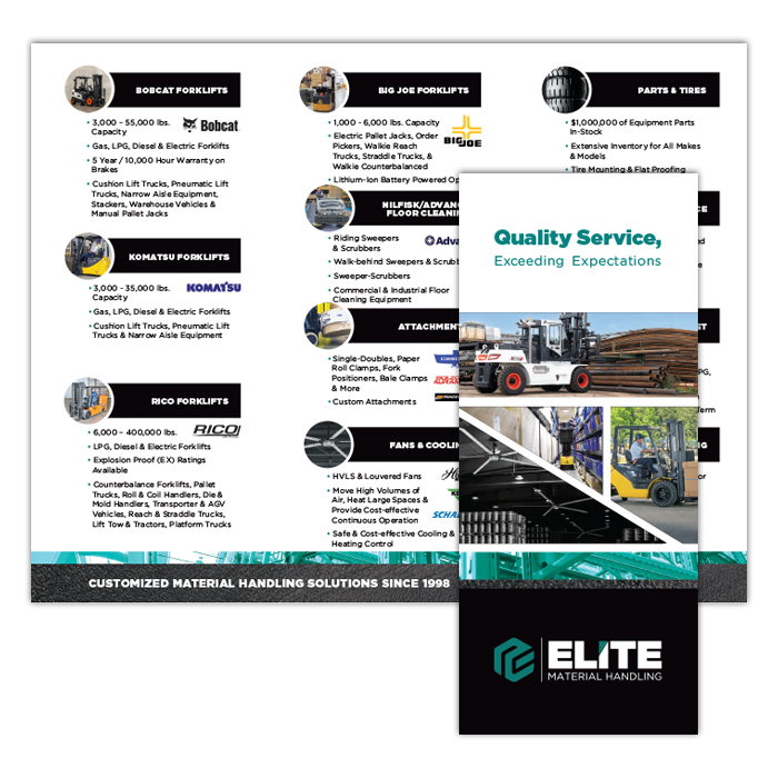 Linesheet for Elite Material Handling